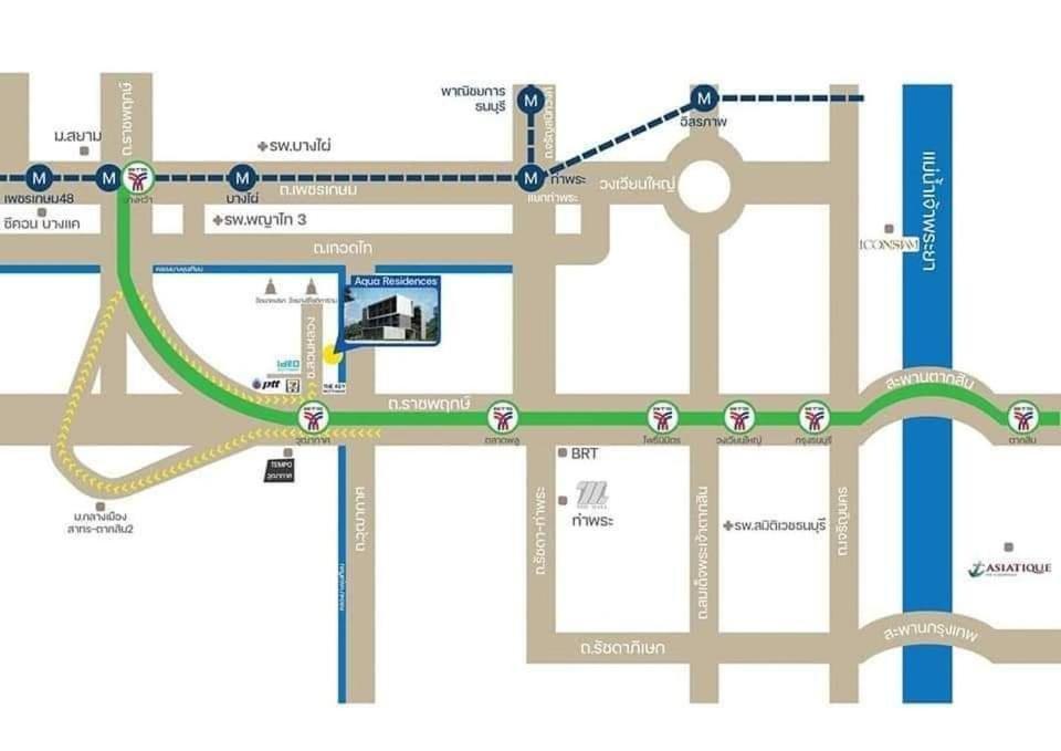 Aqua Residences อควา เรสซิเดนซ์ ห้องพักใหม่ให้เช่า ติดรถไฟฟ้าสถานีวุฒากาศ Bangkok Buitenkant foto